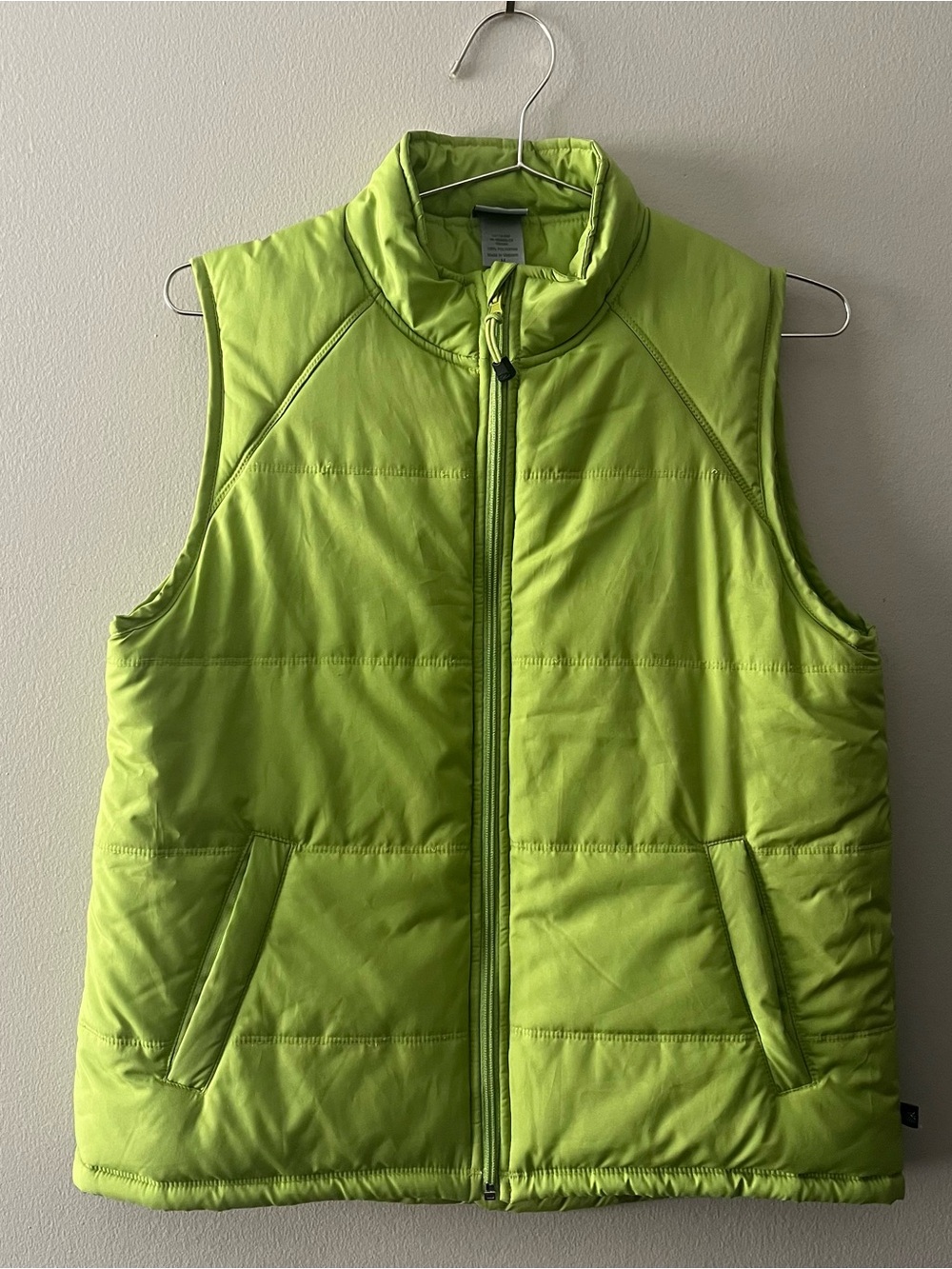 Champion Lime Green Quilted Puffer Vest